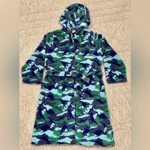 Tucker + Tate Sleepwear Size 10-12 Robe Dinosaur Camouflage Print